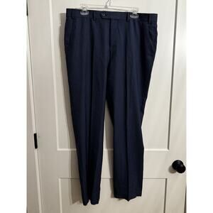 Lauren Ralph Lauren 36x32 Blue Dress Pants Wool Blend Office Preppy Classic